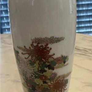Vintage Takahashi porcelain small Floral Bud vase 6.5"